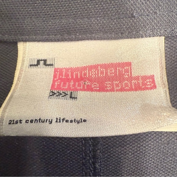 J Lindeberg Men's Performance Polo Shirt Dark Grey Neon Green Logo Sz L NWOT - Picture 6 of 11